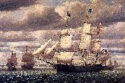 Fitz Hugh Lane Clipper Ship Southern Cross Leaving Boston Harbor Spain oil painting artist